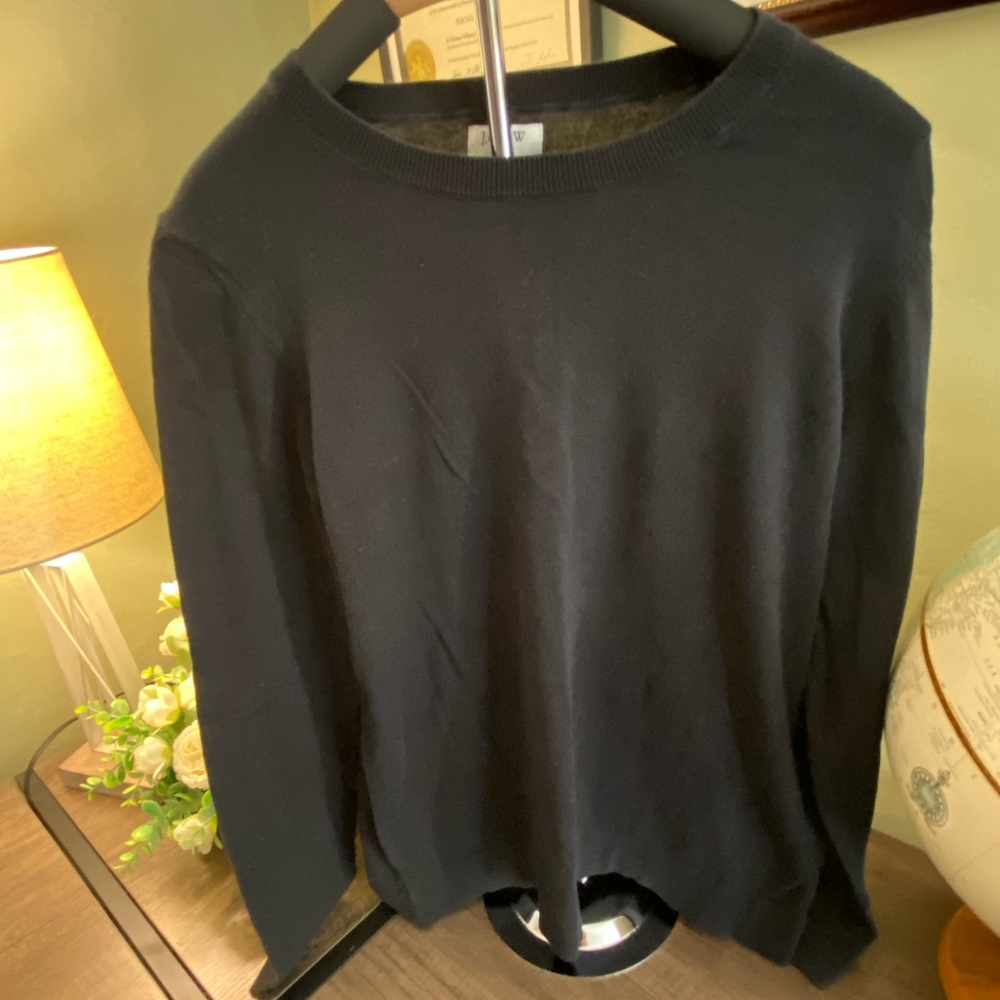 J. Crew Black Crewneck Sweater